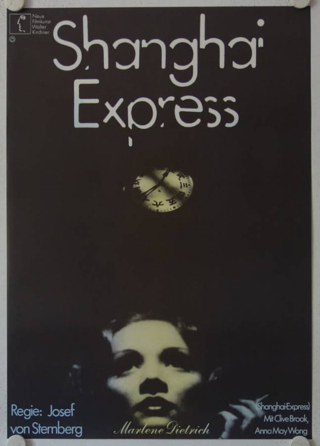 Shanghai Express originales deutsches Filmplakat (R60s)